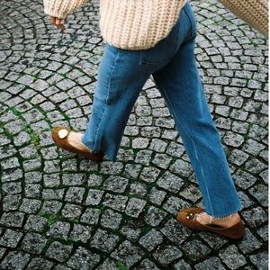 Zara High Waist Straight Ankle Rigid Women's Jeans Size 10